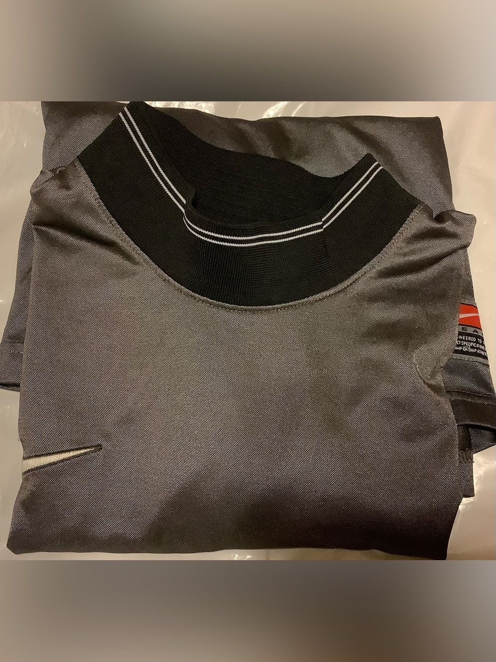 Vintage 90s Nike team Gray long sleeve mass jersey. Size large.